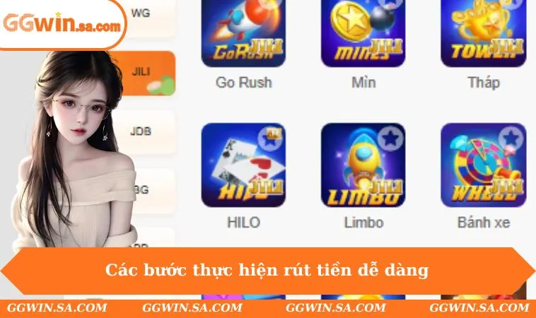 Các bước thực hiện rút tiền nhanh chóng & dễ dàng