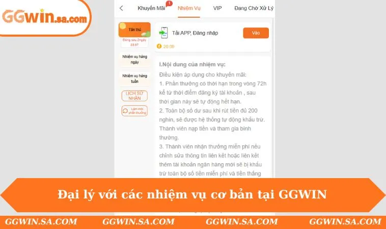 Đại Lý GGWIN 2 Đại lý với các nhiệm vụ cơ bản tại GGWIN