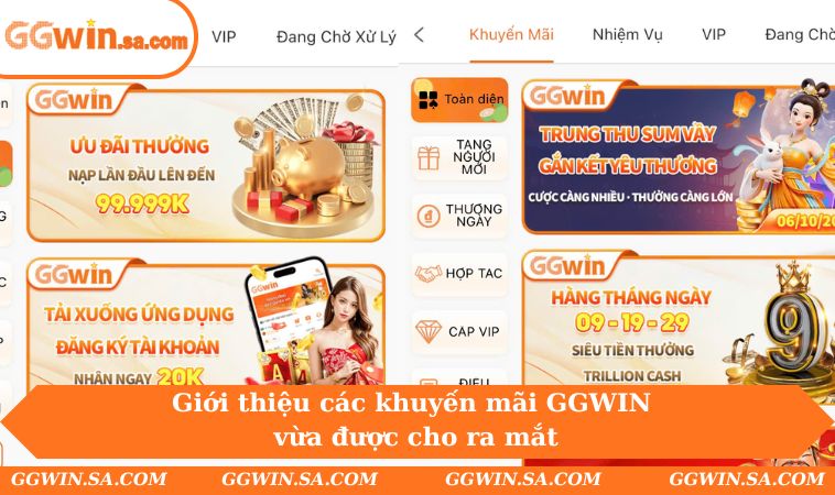 Khuyến Mãi GGWIN 1 Giới thiệu các khuyến mãi GGWIN vừa được cho ra mắt