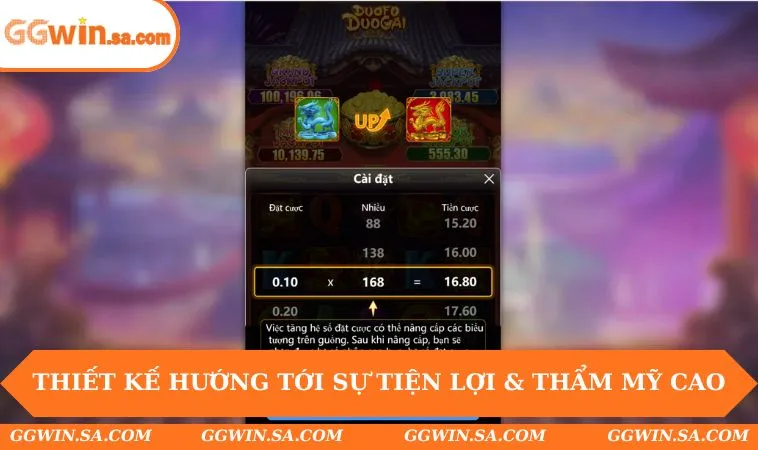 Nổ Hũ GGWIN 2 Thiết kế hướng tới sự tiện lợi & thẩm mỹ cao