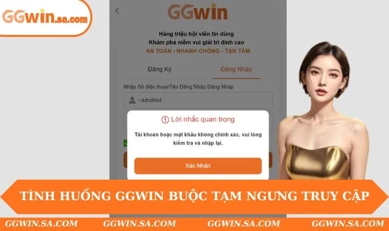 Tình huống GGWIN buộc tạm ngưng truy cập